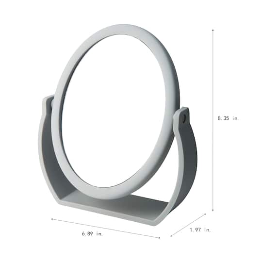 Home Details Swivel 10X Magnification Rubberized Vanity Mirror